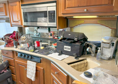 HMU area in RV on production site