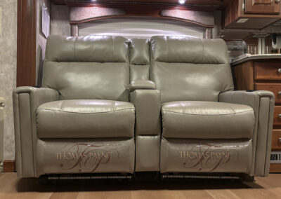 dual recliners in RV interior