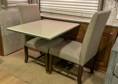 Table area and chairs interior
