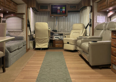 RV interior facing front