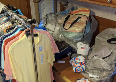 wardrobe area on production site
