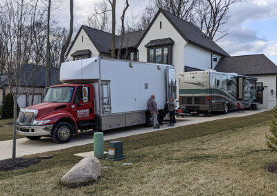 onsite for filming in Indiana